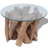 Coffee Table Solid Teak Driftwood 23.6