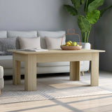 Coffee Table White 39.4"x23.6"x16.5" Chipboard