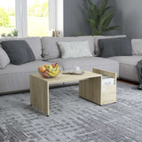 Coffee Table White 35.4"x17.7"x13.8" Chipboard
