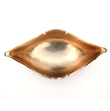 Ambrose Chrome Plated Crystal Embellished Ceramic Fruit Platter (15.5