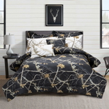 Realtree - AP Black Camouflage - Modern Comforter / Sham Set