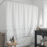 BLC - Warli Print - Polycotton - Modern Washable Fabric Shower Curtain